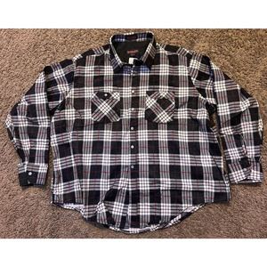 Vintage 90s NWT Woodland Flannel Button-Up Plaid Shirt Big and Tall Size 3X